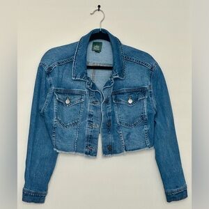 Wild Fable Blue Cropped Denim Jacket